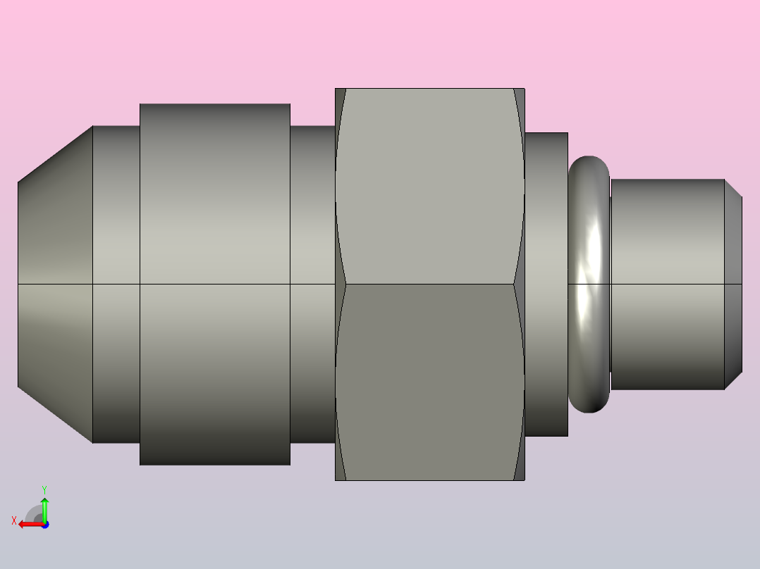 8 4 f5ox s硬管接头后视图