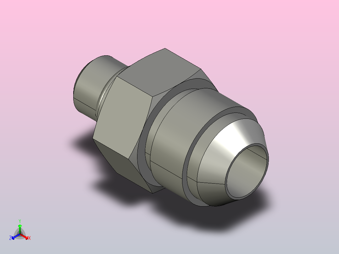 8 4 f5ox s硬管接头正等轴测图