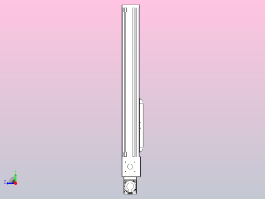 伺服电机集成皮带传动直线执行器TPA-OCB-140-256-L450-MR-P75-N3右视缩略图