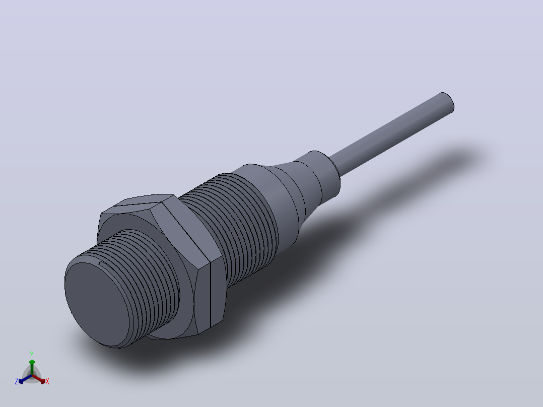 E2B-M18KS05-M1(E2B-M18KS08-M1)[E2B-M18KS05-M1]欧姆龙接近开关，微动开关，光电传感器正等轴测图