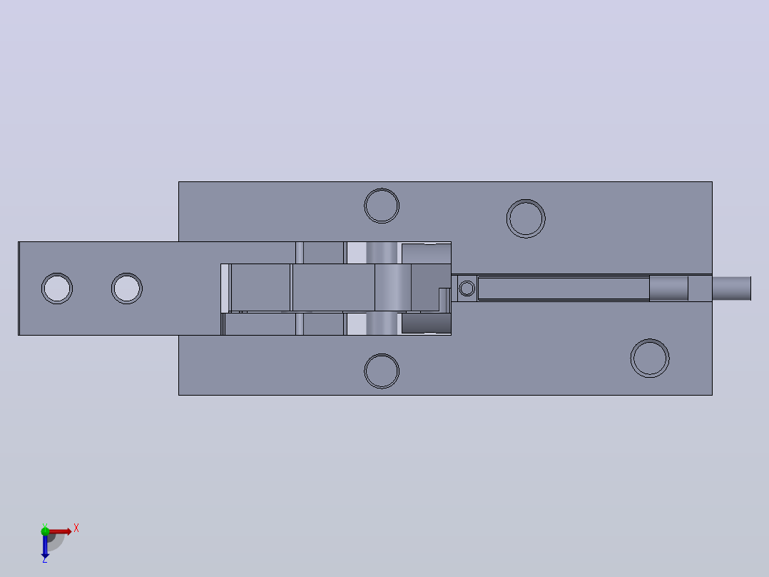 气缸HFP20(NC)+(CS1-G-2)俯视图