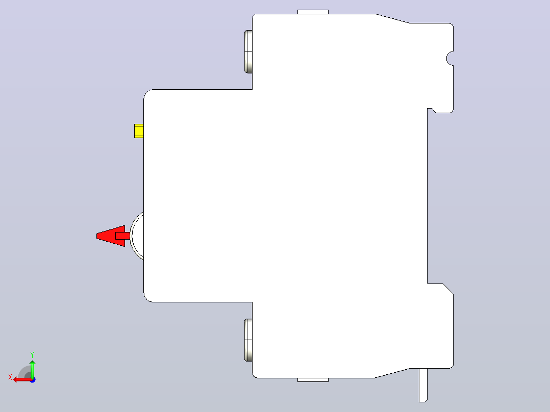 DZ47PLEY漏电保护断路器[DZ47PLEYC6]德力西后视图