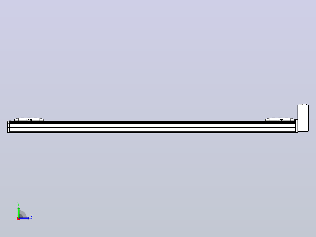 皮带直线轴双滑块型TPA-GCBS-50-P42-L425-LU-M10-N3左视图