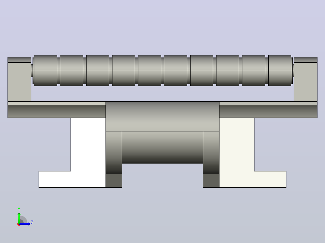 883TAB-K375-C1转弯滚珠链板左视图