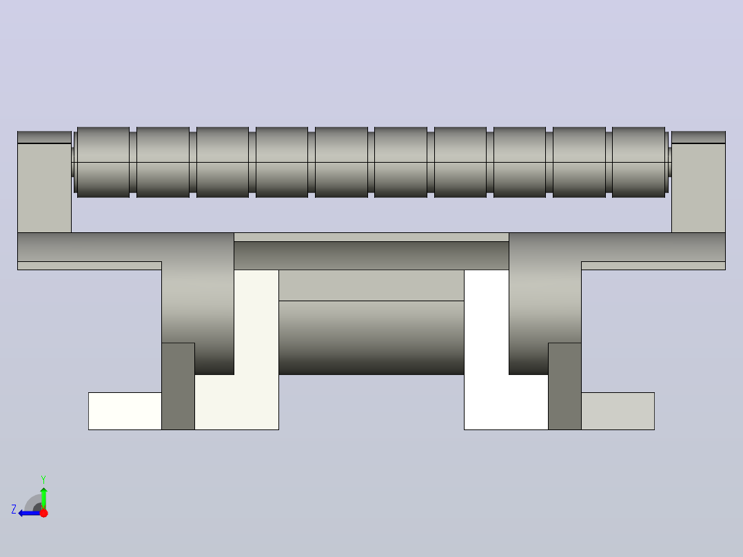 883TAB-K375-C1转弯滚珠链板右视图