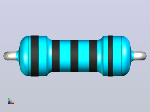 电阻器0.25瓦6.3x2.3mm前视缩略图
