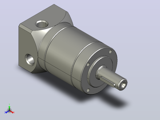 精密行星减速器40ZDE一级外形图T3 M4主视缩略图