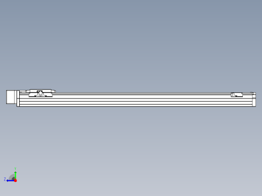 滚珠丝杠直线轴内置导轨TPA-GCR-80-1610C-L850-MR-M20-N3右视缩略图