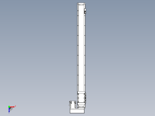 滚珠丝杠直线轴内置导轨TPA-GCR-80-1610C-L850-MR-M20-N3俯视缩略图