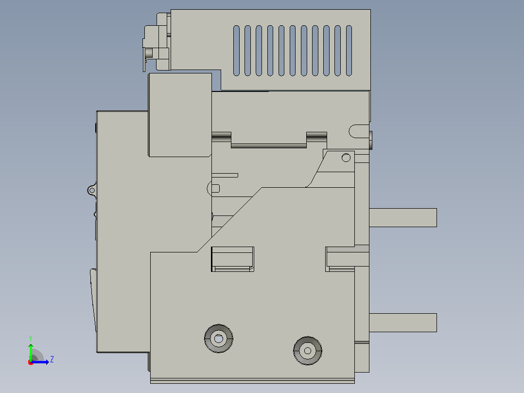 NA1-3200X-2000-2500-4P固定万能式断路器三维模型202208左视图