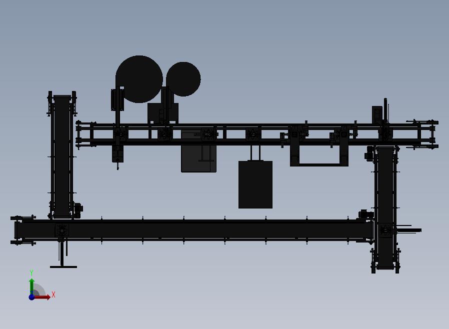 自动生产线前视图
