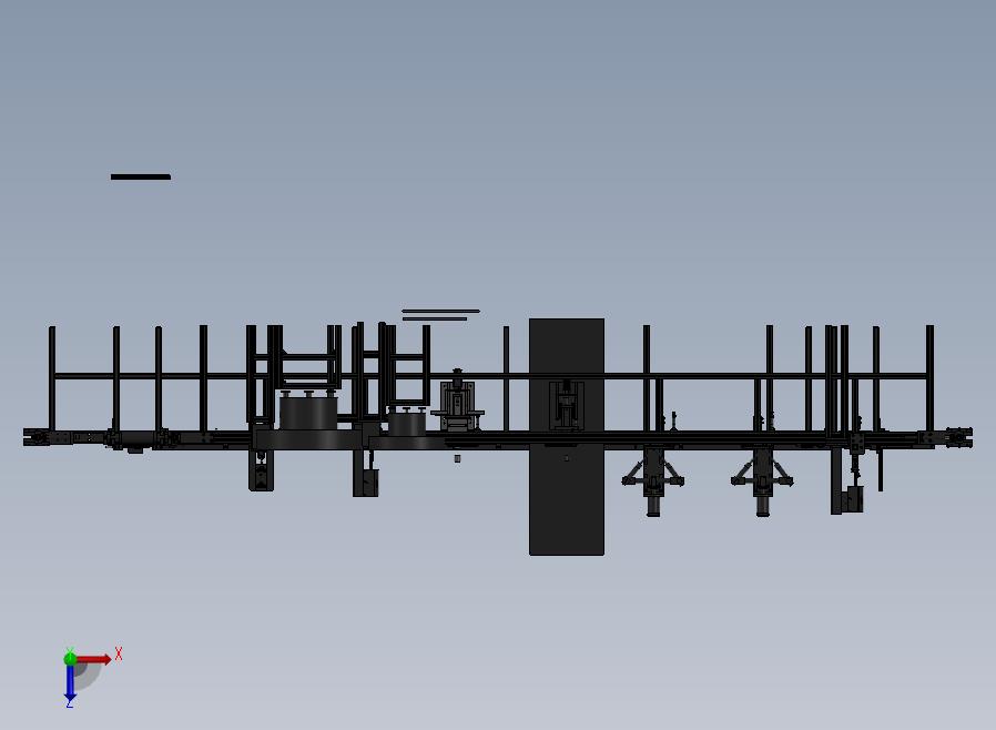 自动生产线俯视图