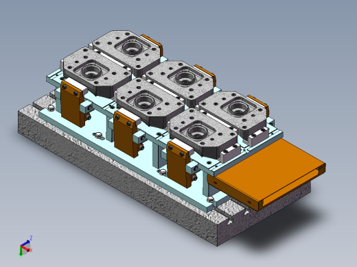 板簧压板及连接板机加专用夹具