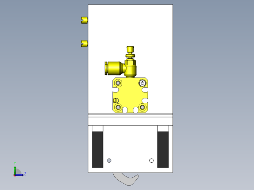 工件控制机构左视缩略图