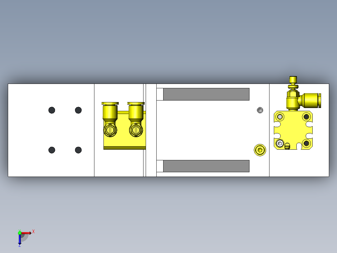 工件控制机构俯视图