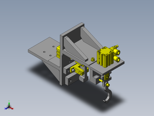 工件控制机构正等轴测缩略图