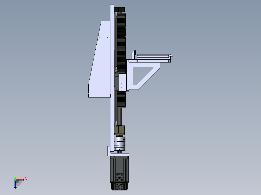提升搬运模组机构sw19可编辑俯视图