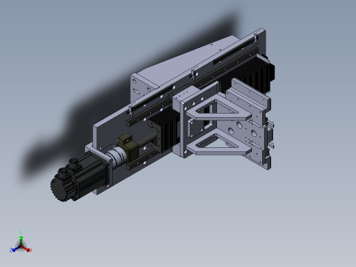提升搬运模组机构sw19可编辑正等轴测缩略图