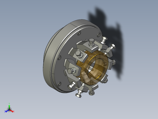 闭式弹性膜片自定心夹紧装置（cad+pro+说明书）