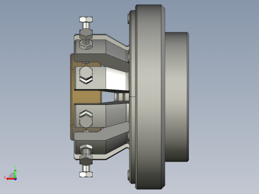 闭式弹性膜片自定心夹紧装置（cad+pro+说明书）后视缩略图