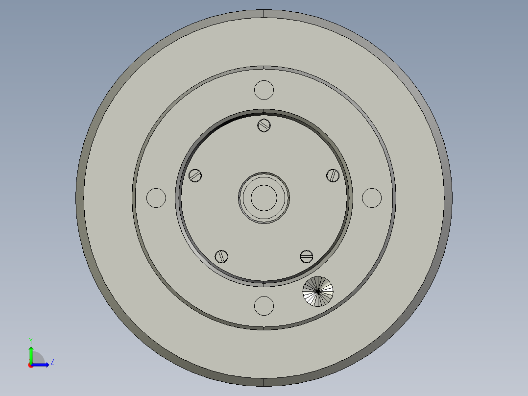 闭式弹性膜片自定心夹紧装置（cad+pro+说明书）左视图
