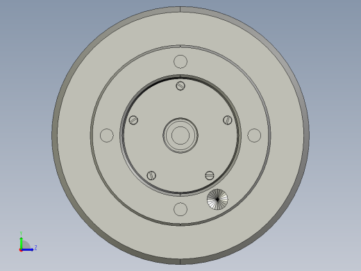 闭式弹性膜片自定心夹紧装置（cad+pro+说明书）左视缩略图