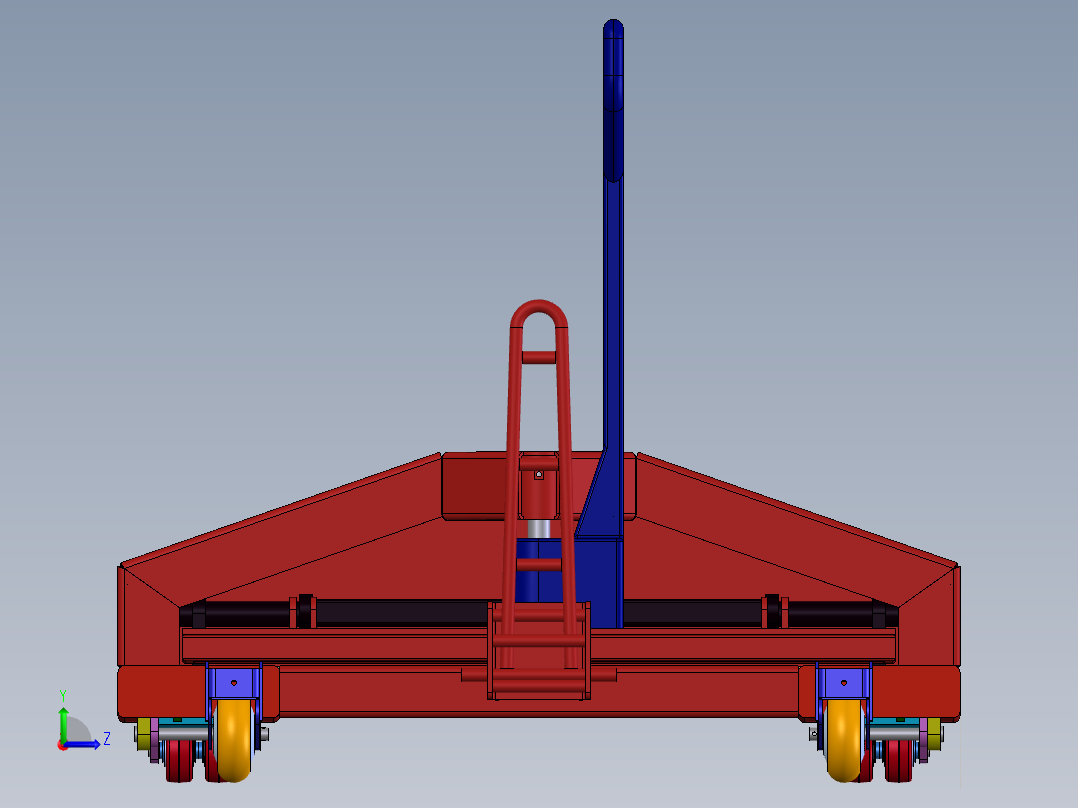 手动重载叉车（SW2016左视图