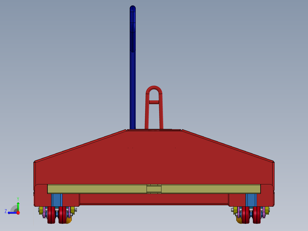 手动重载叉车（SW2016右视图