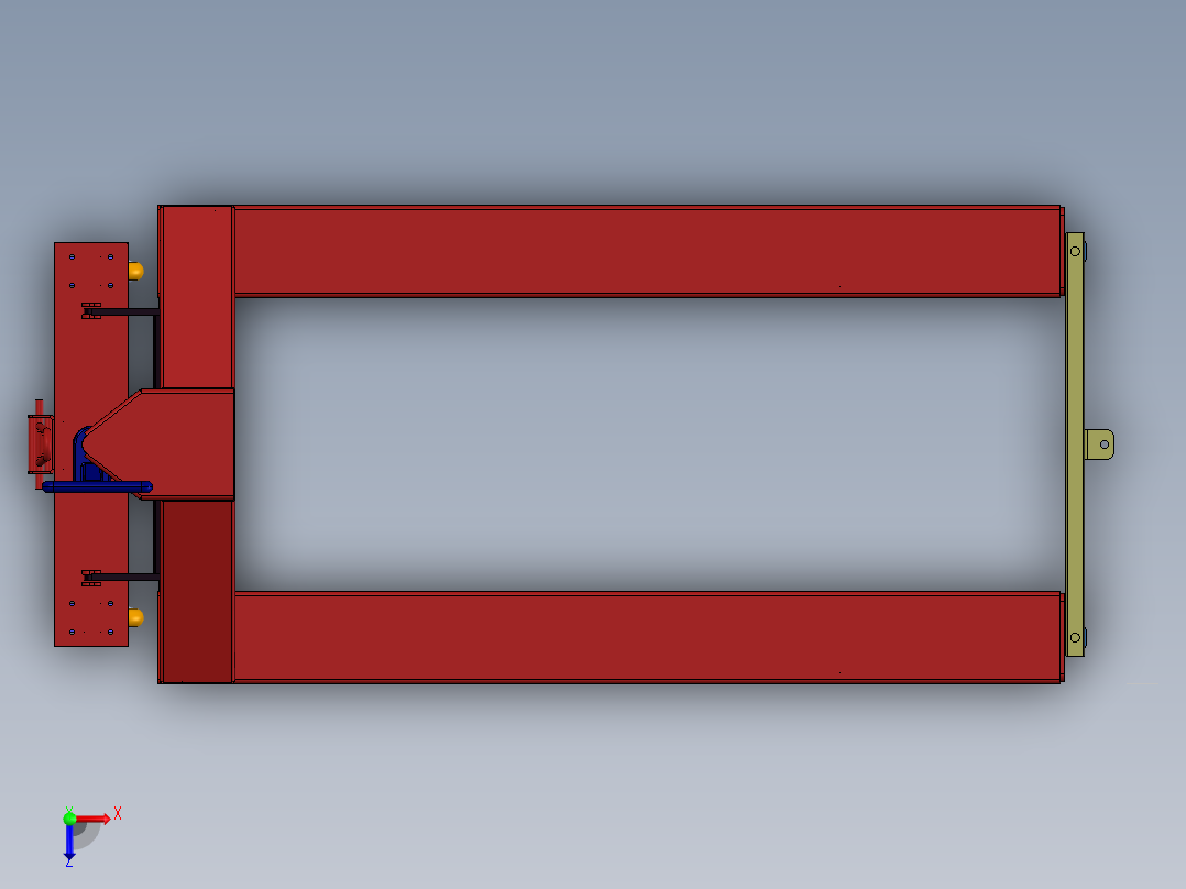 手动重载叉车（SW2016俯视图