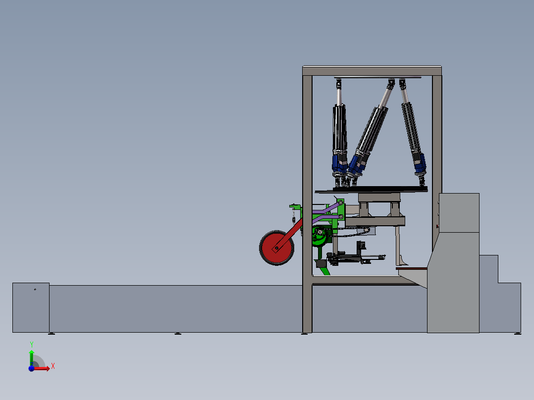 精准变量播种机 玉米免耕施肥播种机 含工程图sw17可编辑前视图