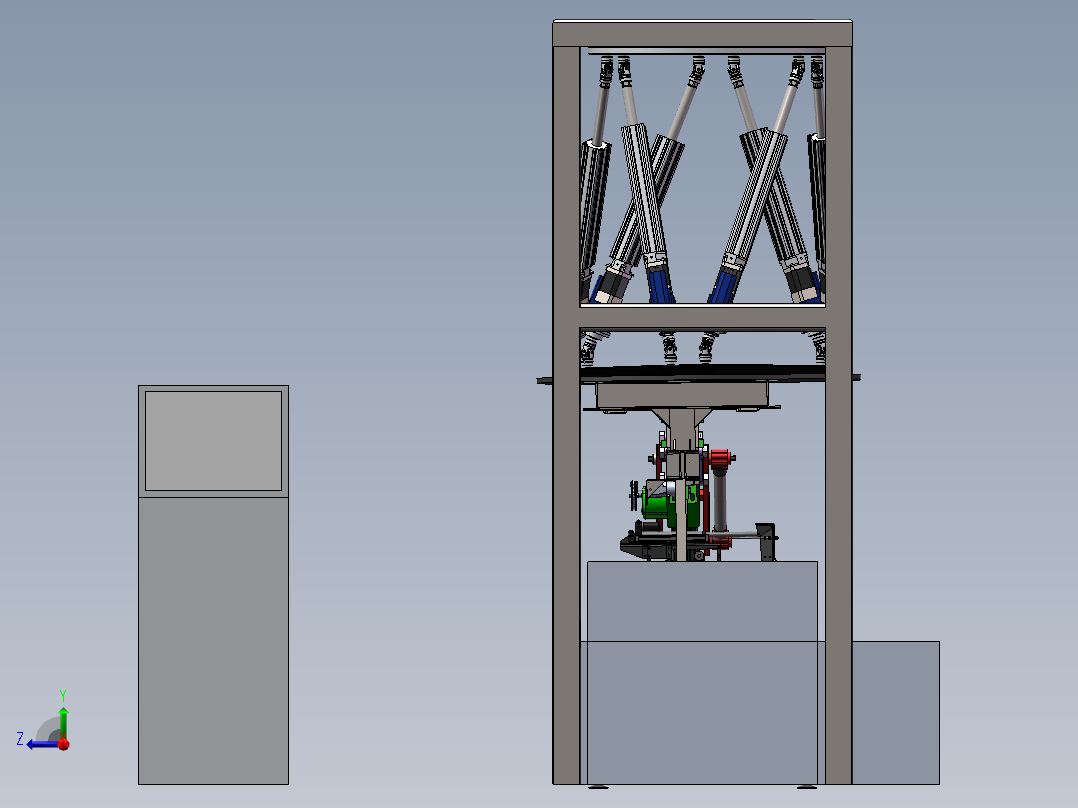 精准变量播种机 玉米免耕施肥播种机 含工程图sw17可编辑右视图