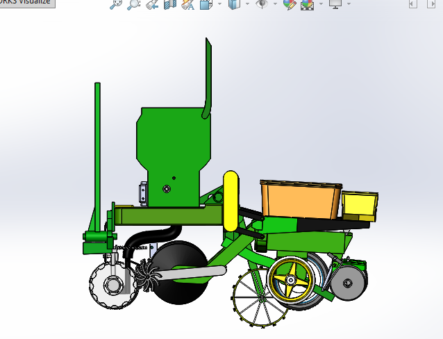 精准变量播种机 玉米免耕施肥播种机 含工程图sw17可编辑