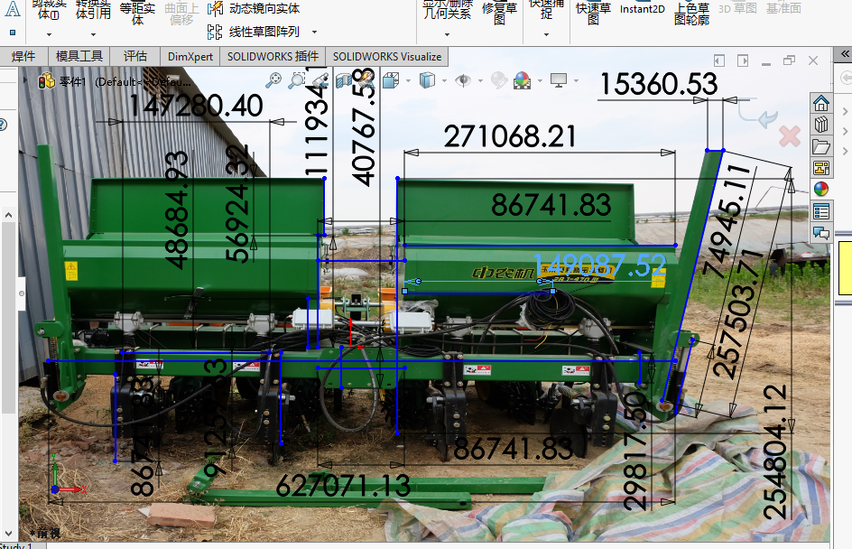 精准变量播种机 玉米免耕施肥播种机 含工程图sw17可编辑
