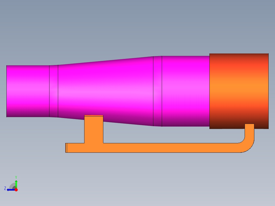 电子笔模型右视图