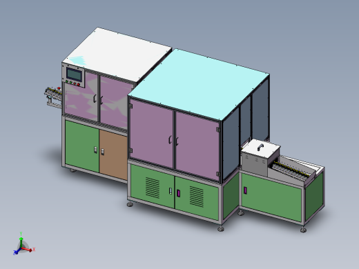 中山美的马达转子线（带工程图）G81 非标自动化设备3D图纸3D模型