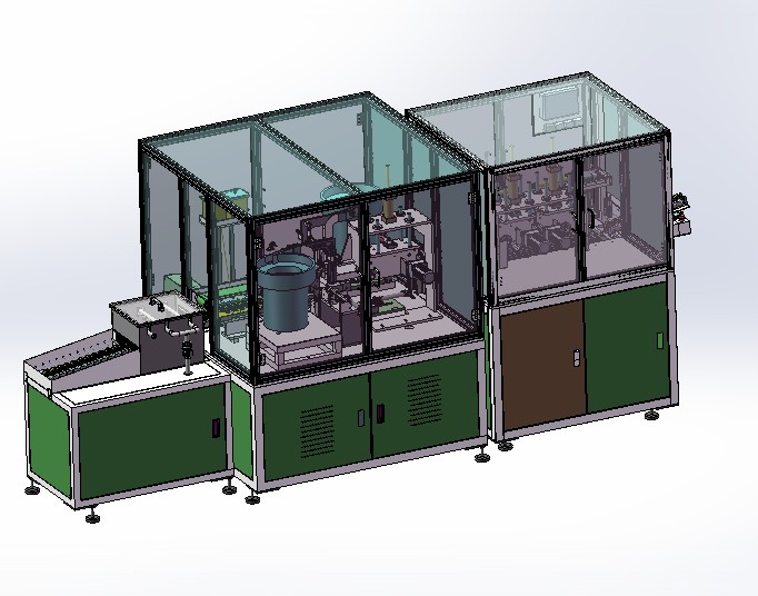 中山美的马达转子线（带工程图）G81 非标自动化设备3D图纸3D模型