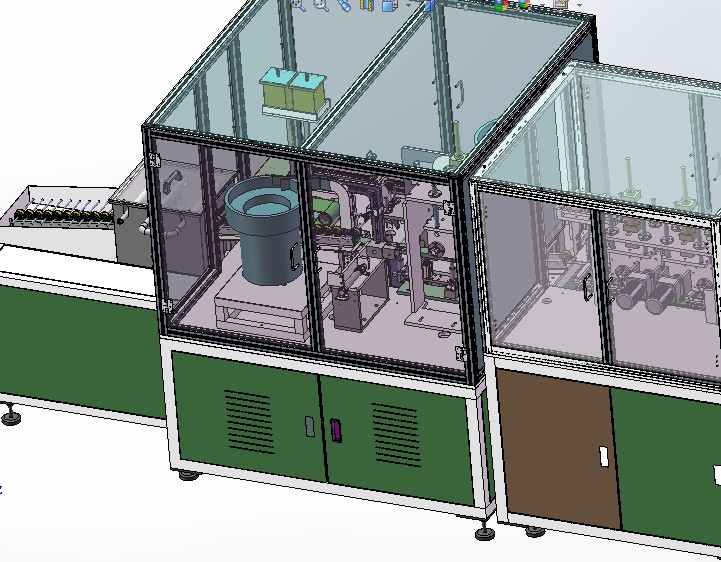中山美的马达转子线（带工程图）G81 非标自动化设备3D图纸3D模型