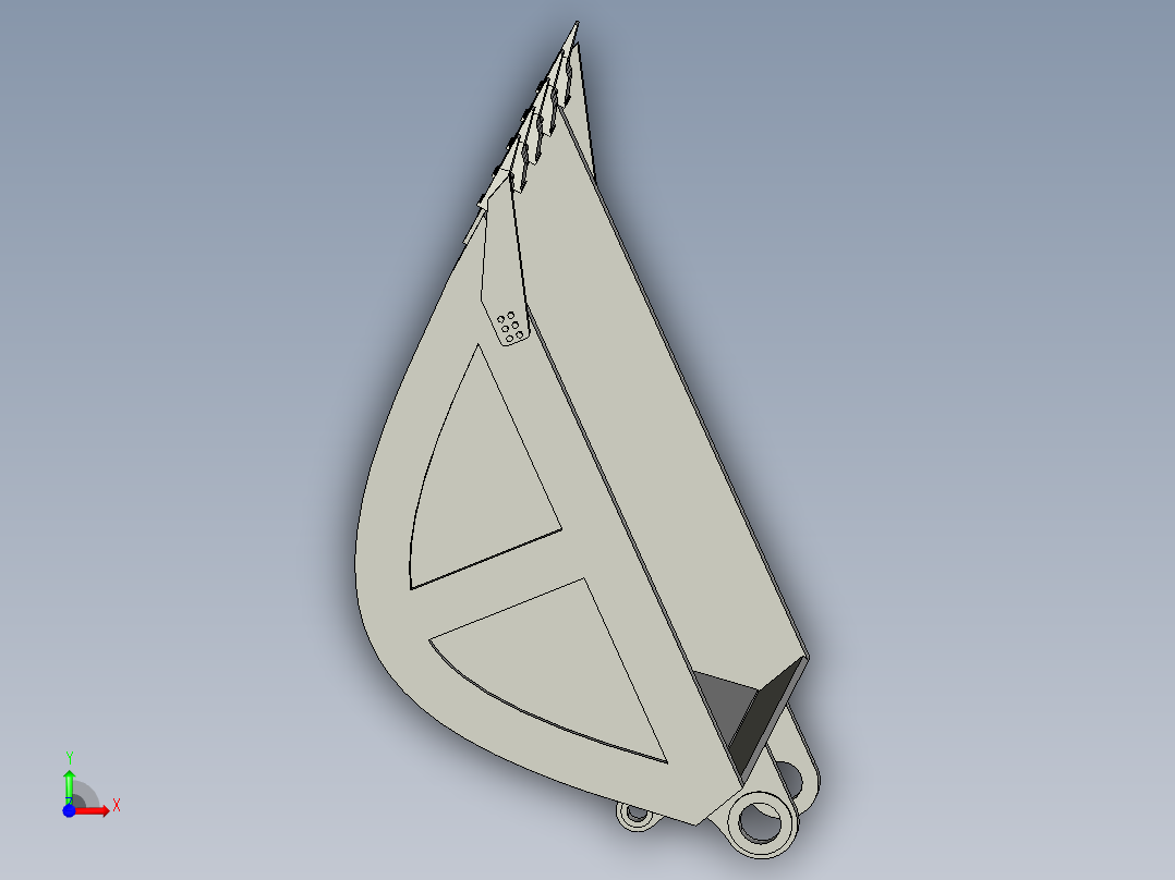 150型单斗液压挖掘机工作装置设计【PROE】前视图