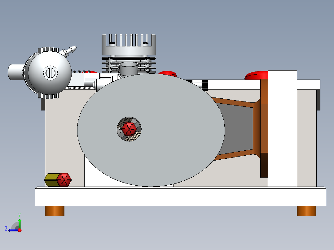 削铅笔机右视图