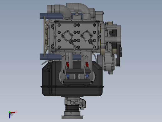 Solidworks2012画的S发动机俯视缩略图