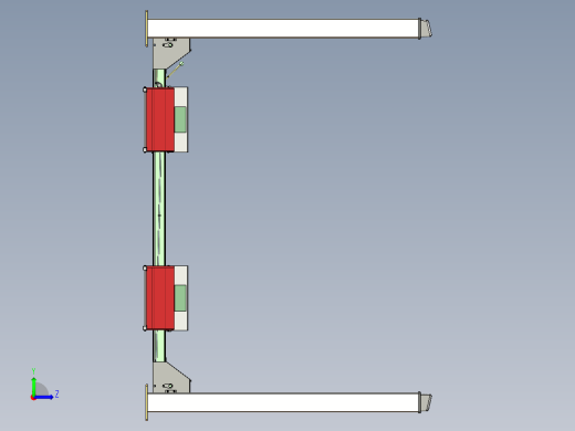 4柱式升降机左视缩略图