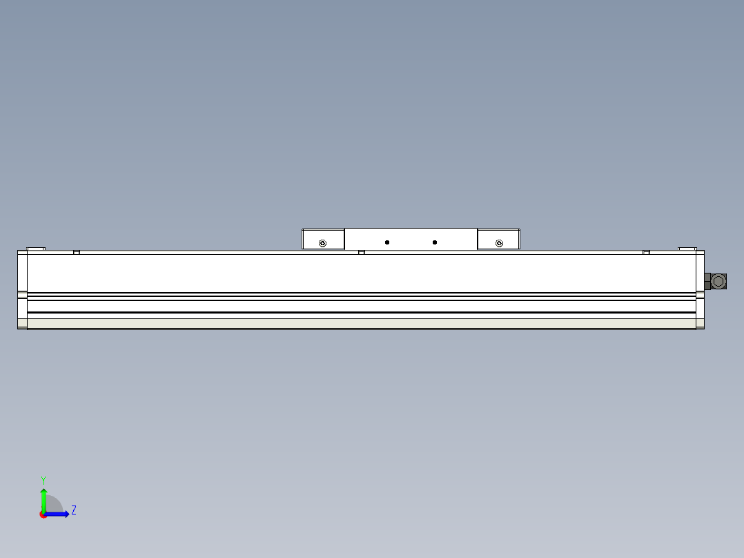 Toyo东佑达直线模组-ECH17-250-M-400W+煞車左视图