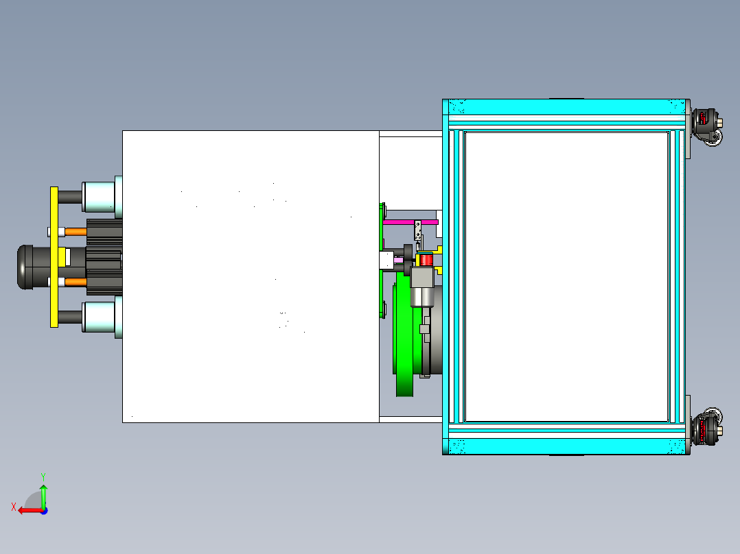 C1_微型马达换向器抛光设备后视图