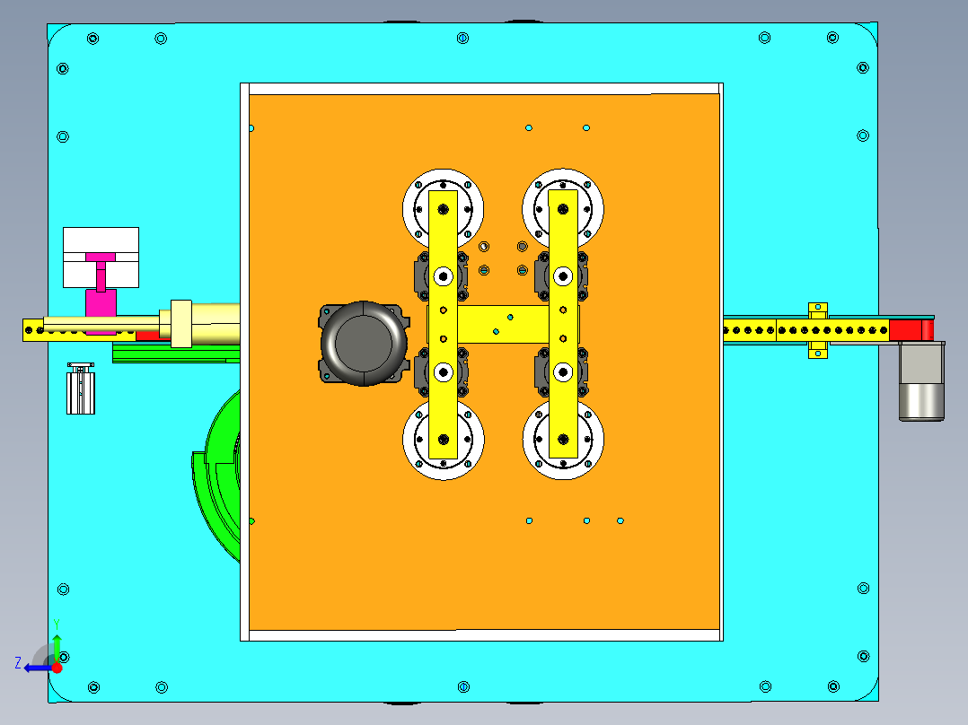 C1_微型马达换向器抛光设备右视图
