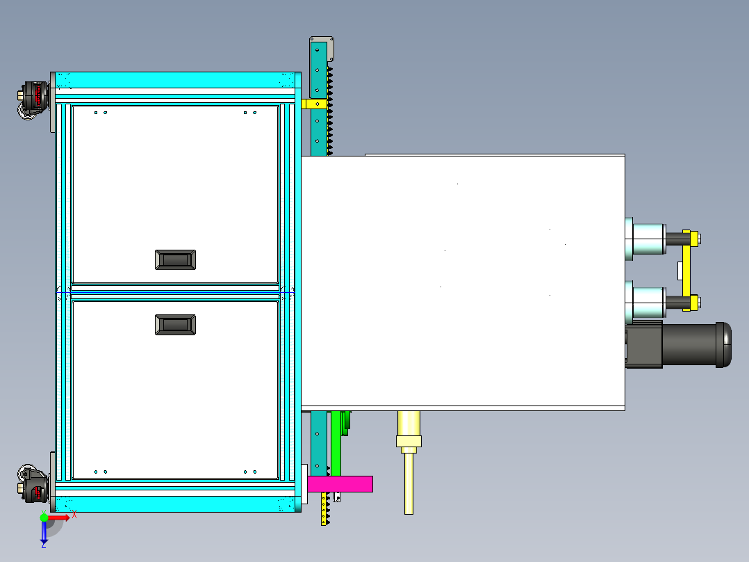 C1_微型马达换向器抛光设备俯视图