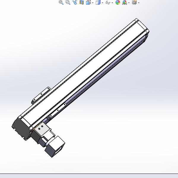 60型材同步带模组3d图纸直线线性模组3d+2d 60小型同步带模组3d图