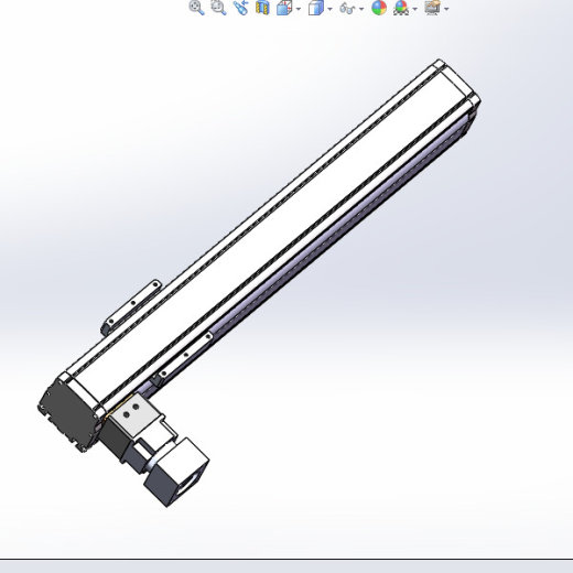 60型材同步带模组3d图纸直线线性模组3d+2d 60小型同步带模组3d图缩略图