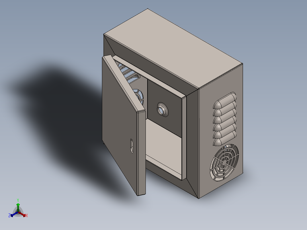 电箱正等轴测图