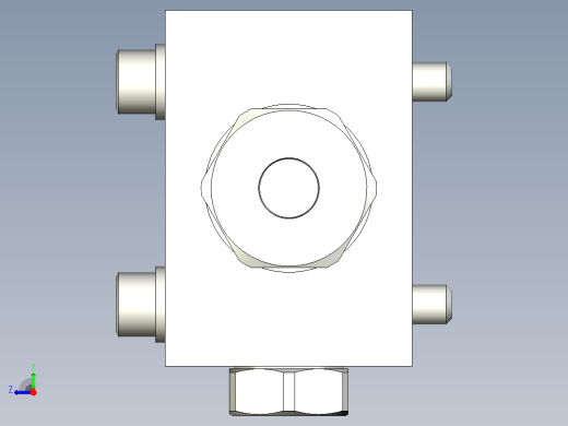 KOSMEKBEP2x0-0多系列多零件图纸模型多系列多零件图纸模型右视缩略图