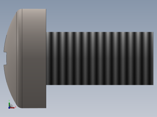 螺丝 M3 十字盘头-M3 x 6 Screw head.SLDPRT前视缩略图
